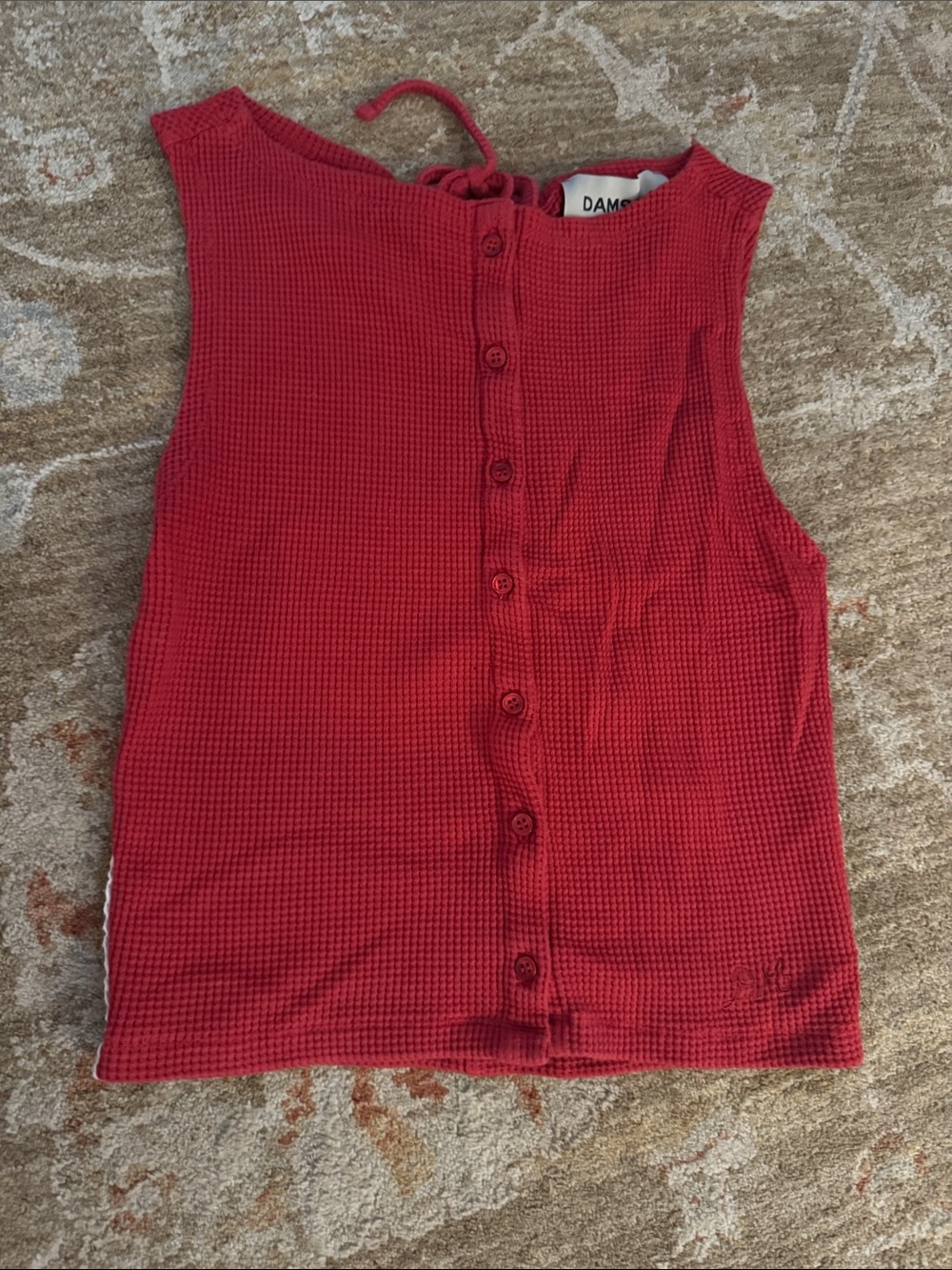 Damson Madder Waffle Knit Top